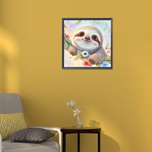 Load image into Gallery viewer, Diamond Painting - Full Round - sloth (30*30CM)
