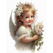 Load image into Gallery viewer, Diamond Painting - Full Round - angel child (30*40CM)
