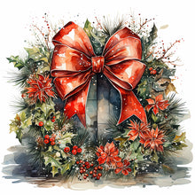 Load image into Gallery viewer, Diamond Painting - Full Round - Christmas wreath (40*40CM)
