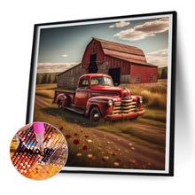 Load image into Gallery viewer, Diamond Painting - Full Round - red classic car (30*30CM)
