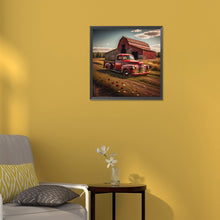 Load image into Gallery viewer, Diamond Painting - Full Round - red classic car (30*30CM)
