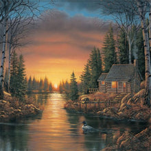 Load image into Gallery viewer, Diamond Painting - Full Round - countryside view (30*30CM)
