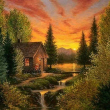 Load image into Gallery viewer, Diamond Painting - Full Round - countryside view (30*30CM)
