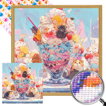 Load image into Gallery viewer, AB Diamond Painting - Full Round - small animal ice cream (40*40CM)
