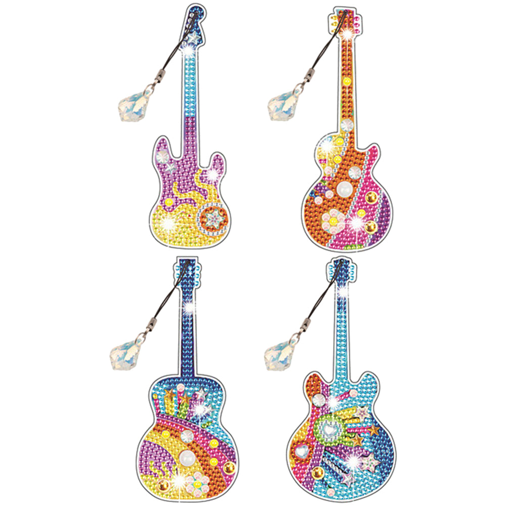 4PCS Diamond Painting Bookmarks Acrylic Special Shape Crystal Painting Bookmark