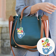 Load image into Gallery viewer, 8PCS Rhinestone Painting Pendant Double Sided (Xmas Hat Cup Animal)
