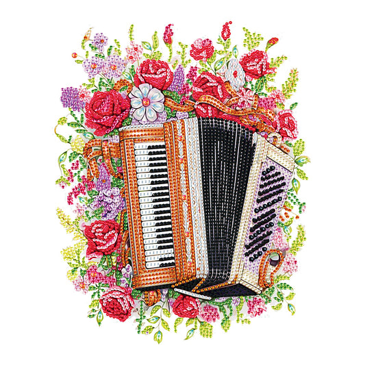 Diamond Painting - Partial Special Shaped - accordion (30*40CM)