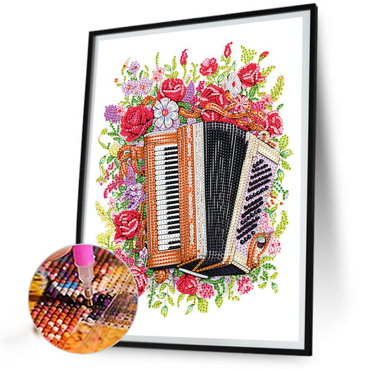 Diamond Painting - Partial Special Shaped - accordion (30*40CM)