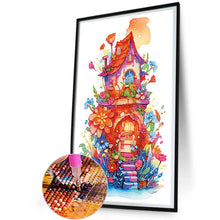 Load image into Gallery viewer, Diamond Painting - Partial Special Shaped - little flower house (30*50CM)

