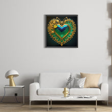 Load image into Gallery viewer, Diamond Painting - Partial Special Shaped - peacock heart (30*30CM)
