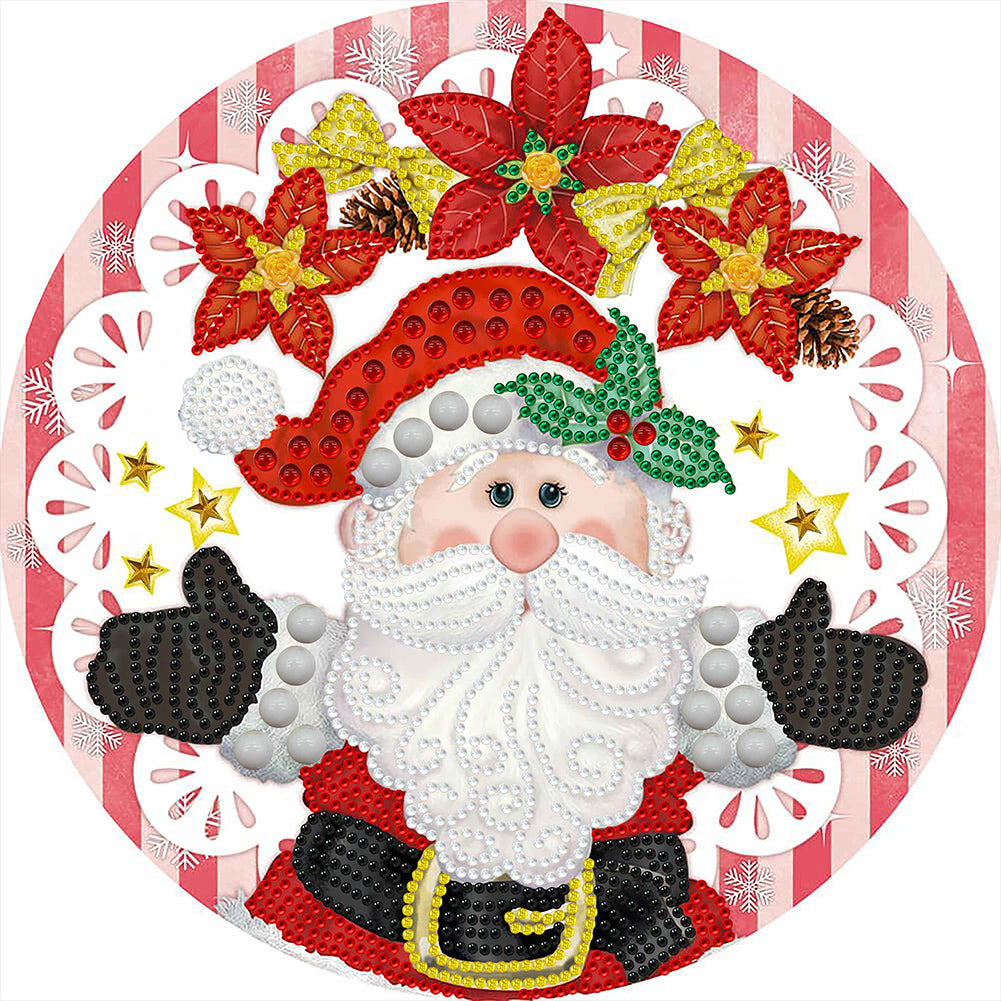 Diamond Painting - Partial Special Shaped - Santa Claus (30*30CM)