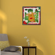 Load image into Gallery viewer, Diamond Painting - Partial Special Shaped - christmas elk (30*30CM)
