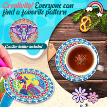 Load image into Gallery viewer, Diamond Crafts Coasters Diamond Painting Coasters (8PCS Flowers Animals)
