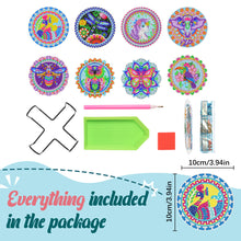 Load image into Gallery viewer, Diamond Crafts Coasters Diamond Painting Coasters (8PCS Flowers Animals)
