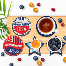 Load image into Gallery viewer, Diamond Crafts Coasters Diamond Painting Coasters (10PCS Independence Day)
