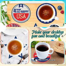 Load image into Gallery viewer, Diamond Crafts Coasters Diamond Painting Coasters (10PCS Independence Day)
