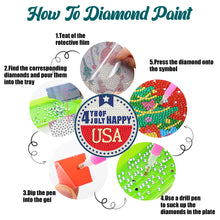 Load image into Gallery viewer, Diamond Crafts Coasters Diamond Painting Coasters (10PCS Independence Day)
