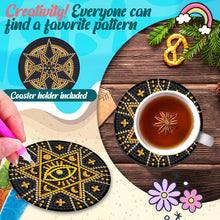 Load image into Gallery viewer, Diamond Crafts Coasters Diamond Painting Coasters (10PCS Black Gold Painting)
