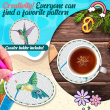 Load image into Gallery viewer, Diamond Crafts Coasters Diamond Painting Coasters (10PCS Hummingbird)

