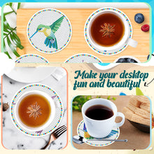Load image into Gallery viewer, Diamond Crafts Coasters Diamond Painting Coasters (10PCS Hummingbird)
