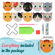 Load image into Gallery viewer, Diamond Crafts Coasters Diamond Painting Coasters (10PCS Critter Head)
