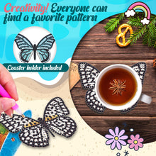 Load image into Gallery viewer, Diamond Crafts Coasters Diamond Painting Coasters (12PCS Butterfly)
