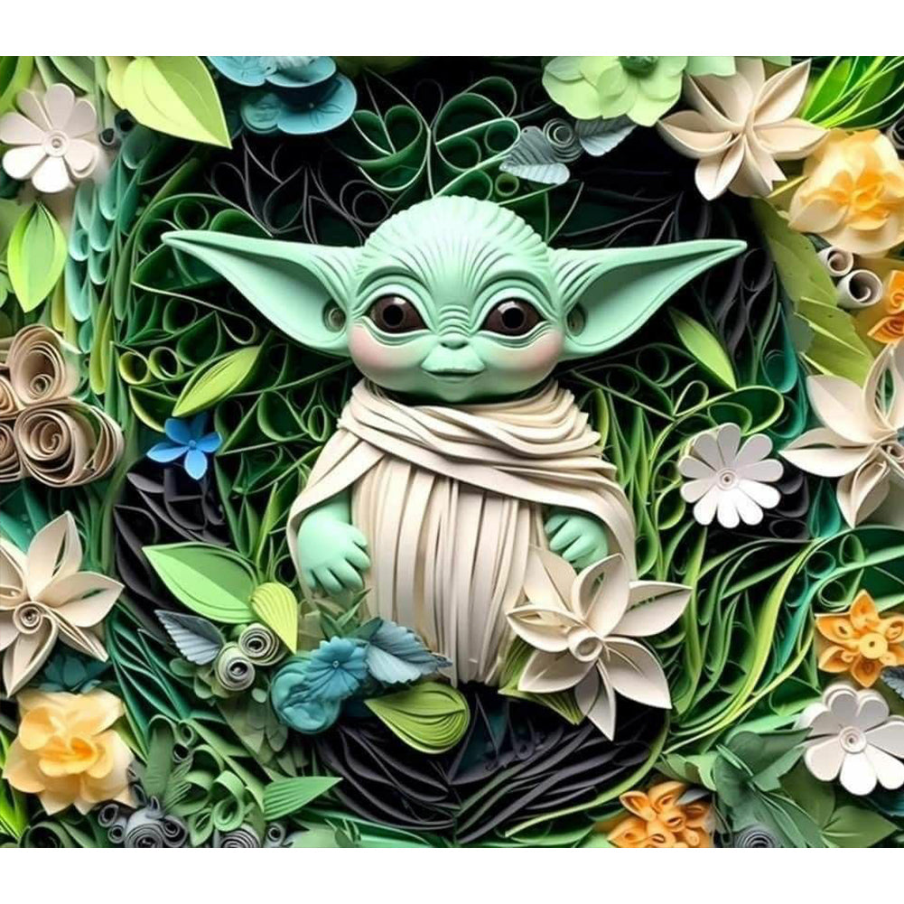 Diamond Painting - Full Round - Yoda (40*35CM)