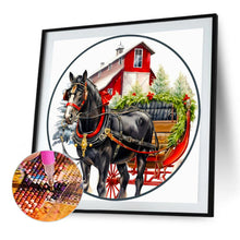 Load image into Gallery viewer, Diamond Painting - Full Round - christmas horse (40*40CM)
