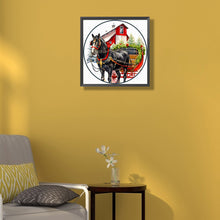 Load image into Gallery viewer, Diamond Painting - Full Round - christmas horse (40*40CM)
