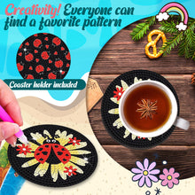 Load image into Gallery viewer, Diamond Painting Art Coaster Kit Special Shape (8PCS Goblin Ladybird)
