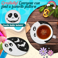 Load image into Gallery viewer, Diamond Painting Art Coaster Kit Special Shape (8PCS Halloween Wacky Face)
