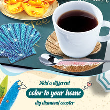 Load image into Gallery viewer, Diamond Painting Art Coaster Kit Special Shape (8PCS Seaside Shell)
