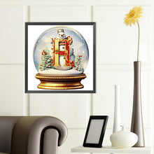 Load image into Gallery viewer, Diamond Painting - Full Round - Christmas Alphabet Crystal Ball H (40*40CM)
