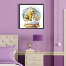 Load image into Gallery viewer, Diamond Painting - Full Round - Christmas Alphabet Crystal Ball J (40*40CM)
