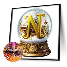 Load image into Gallery viewer, Diamond Painting - Full Round - Christmas Alphabet Crystal Ball N (40*40CM)
