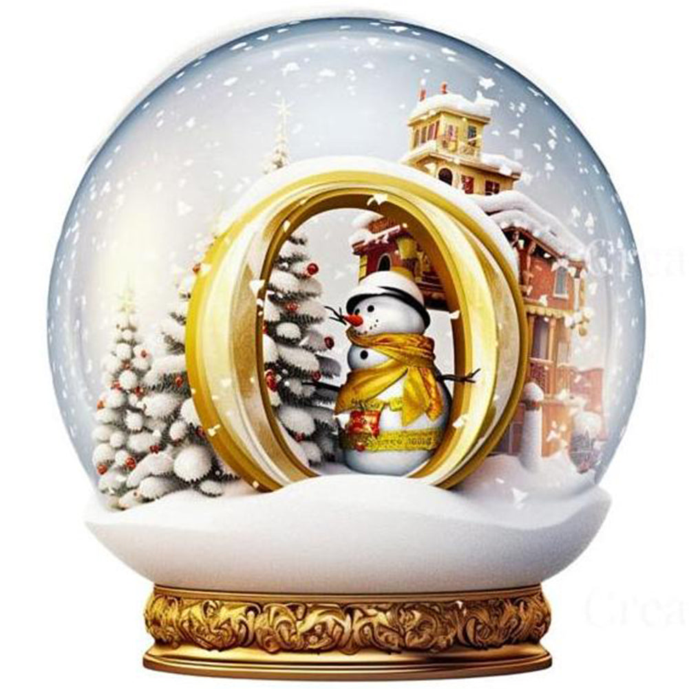 Diamond Painting - Full Round - Christmas Alphabet Crystal Ball O (40*40CM)