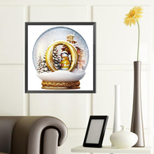 Load image into Gallery viewer, Diamond Painting - Full Round - Christmas Alphabet Crystal Ball O (40*40CM)
