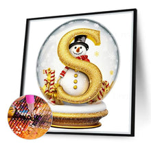 Load image into Gallery viewer, Diamond Painting - Full Round - Christmas Alphabet Crystal Ball S (40*40CM)
