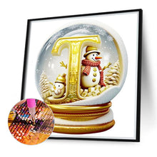 Load image into Gallery viewer, Diamond Painting - Full Round - Christmas Alphabet Crystal Ball T (40*40CM)
