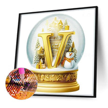 Load image into Gallery viewer, Diamond Painting - Full Round - Christmas Alphabet Crystal Ball V (40*40CM)
