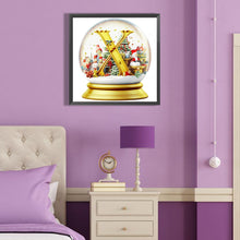 Load image into Gallery viewer, Diamond Painting - Full Round - Christmas Alphabet Crystal Ball X (40*40CM)
