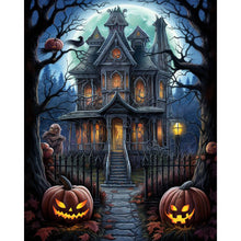 Load image into Gallery viewer, Diamond Painting - Full Square - halloween haunted house (40*50CM)
