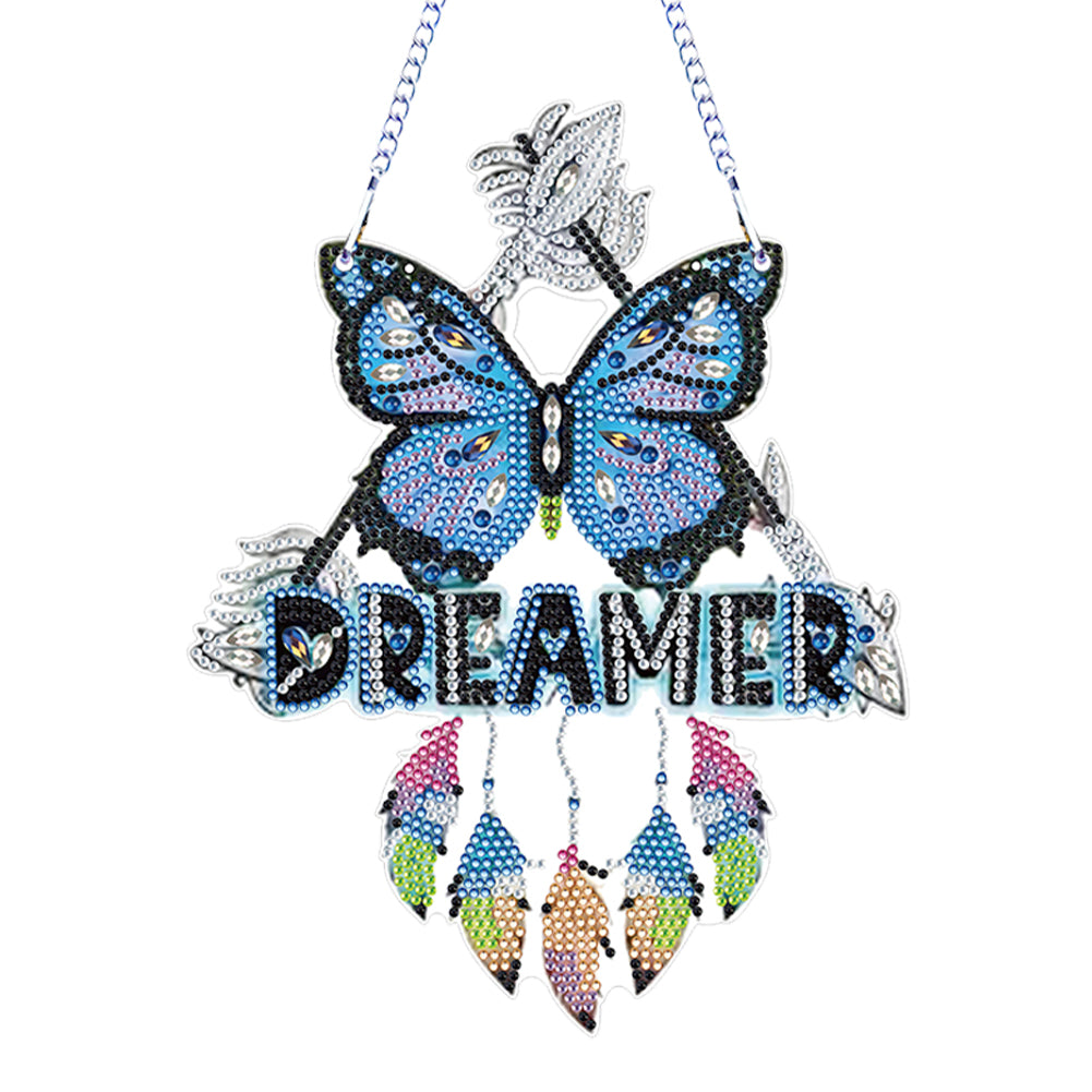 Special Shape Diamond Drawing Hanging Kit Suncatcher (Dreamer Butterfly)