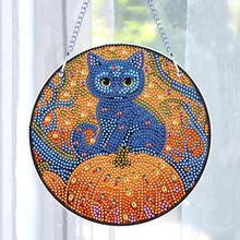 Load image into Gallery viewer, Special Shape Diamond Drawing Hanging Kit Suncatcher (Halloween Cat)
