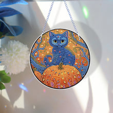 Load image into Gallery viewer, Special Shape Diamond Drawing Hanging Kit Suncatcher (Halloween Cat)
