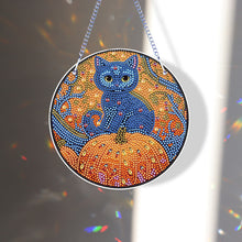 Load image into Gallery viewer, Special Shape Diamond Drawing Hanging Kit Suncatcher (Halloween Cat)
