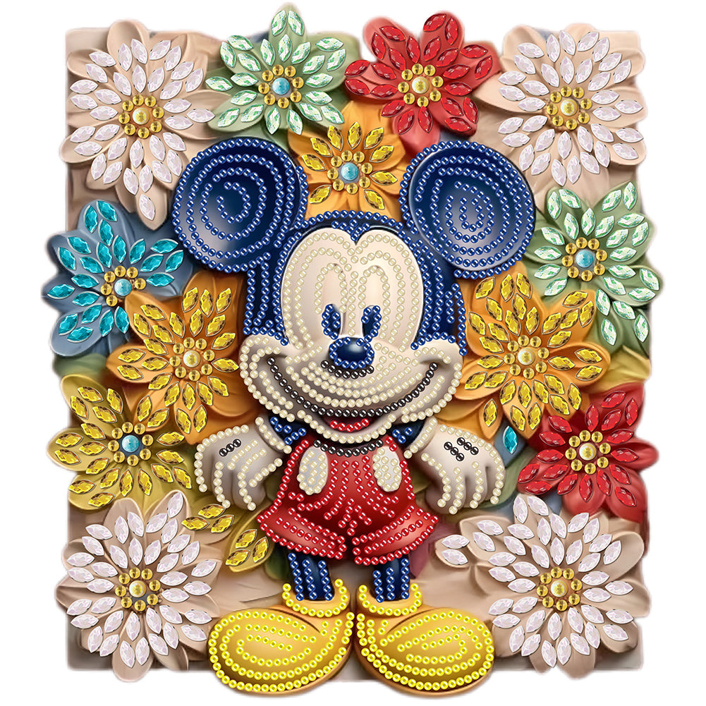 Diamond Painting - Partial Special Shaped - disney mickey (30*30CM)