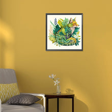 Load image into Gallery viewer, Diamond Painting - Partial Special Shaped - fox jungle (30*30CM)
