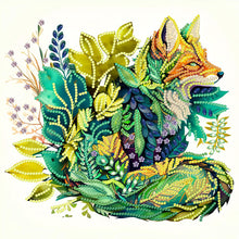 Load image into Gallery viewer, Diamond Painting - Partial Special Shaped - fox jungle (30*30CM)
