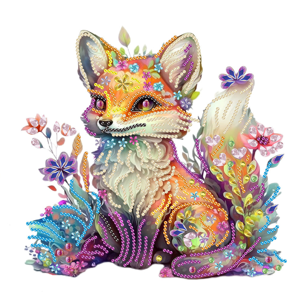 Diamond Painting - Partial Special Shaped - fox (30*30CM)